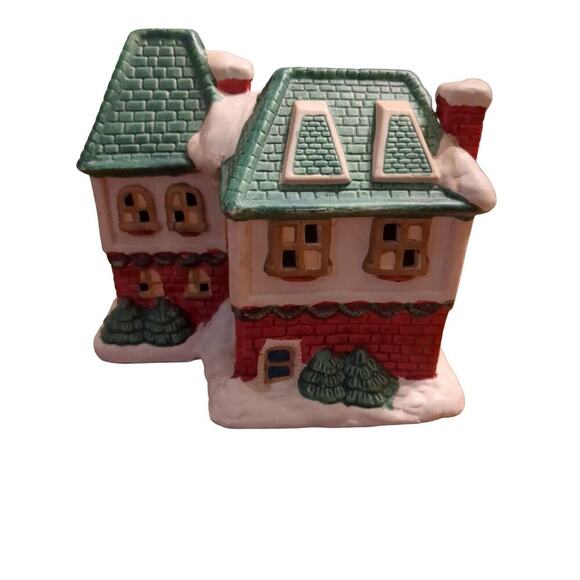 Holiday Traditions Lighted Porcelain House Christmas Village - Picture 3 of 5